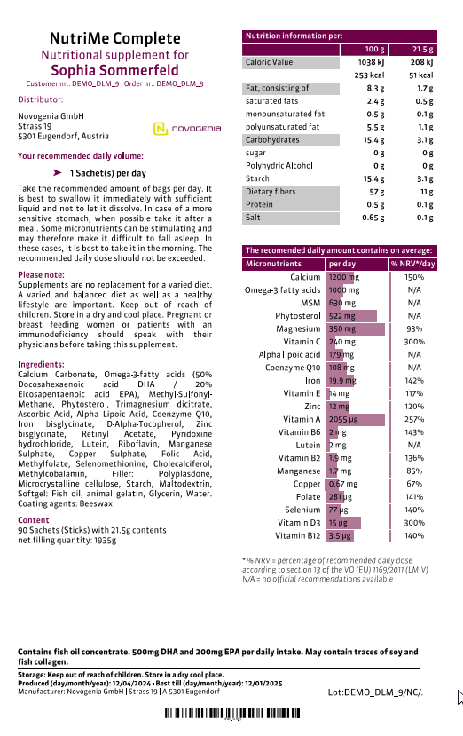 Nutri Complete Label Picture (1)